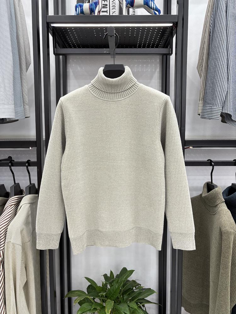 Men's Autumn/Winter Trendy Thickened Lapel Knitwear Top