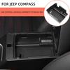 For Jeep Compass 2026 2026 2026 2026 2026 Storage Box Armrest Box Tray Center Console Organizer Holder Container Accessories