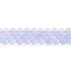 Jingde Jewelry 5A Natural Blue Chalcedony Round Beads: Icy Transparent Blue Agate for Handmade DIY Accessories