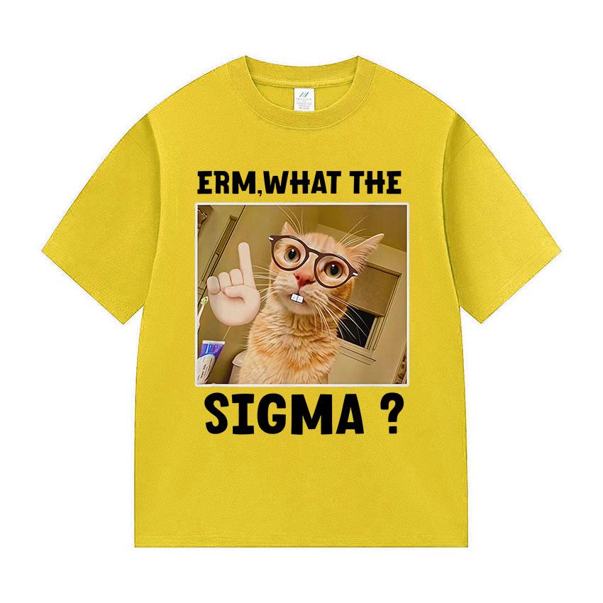 

Erm What The Sigma Funny Cute Meme Graphic T Shirt Unisex Women Fashion Oversized T Shirts Humor Style Short Sleeve Tops Tshirt 4XL