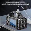 Solar Portable Light Outdoor Emergency External Strong Light Charging L Flashlight USB Dual Light Source Camping Exploration