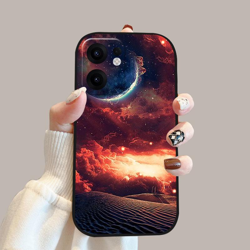 Cartoon Case For Oppo Reno13 F Shockproof Soft Silicone TPU Phone Cover For Oppo Reno 13 F 13F 4G 5G Coque Reno13F Fundas Capa