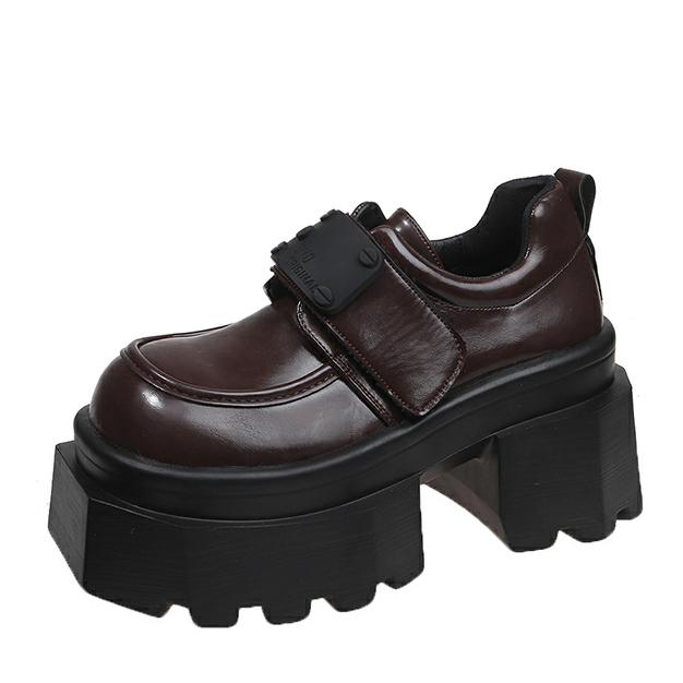 Fashion 9CM New Spring Women Pumps Mary Jane Lace Up Loafers Girls Lolita Shoes Puck High Heels Platform Pump Shoes Cosplay Female Shoes