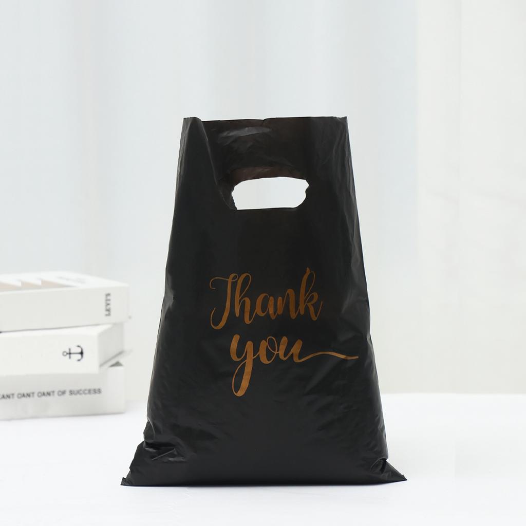 100pcs Thank You Bag Gift Plastic Shopping Bag Tote Bag 20*30cm Gitf Bag Birthday Wedding Party Favors Candy Cookie Wrappers