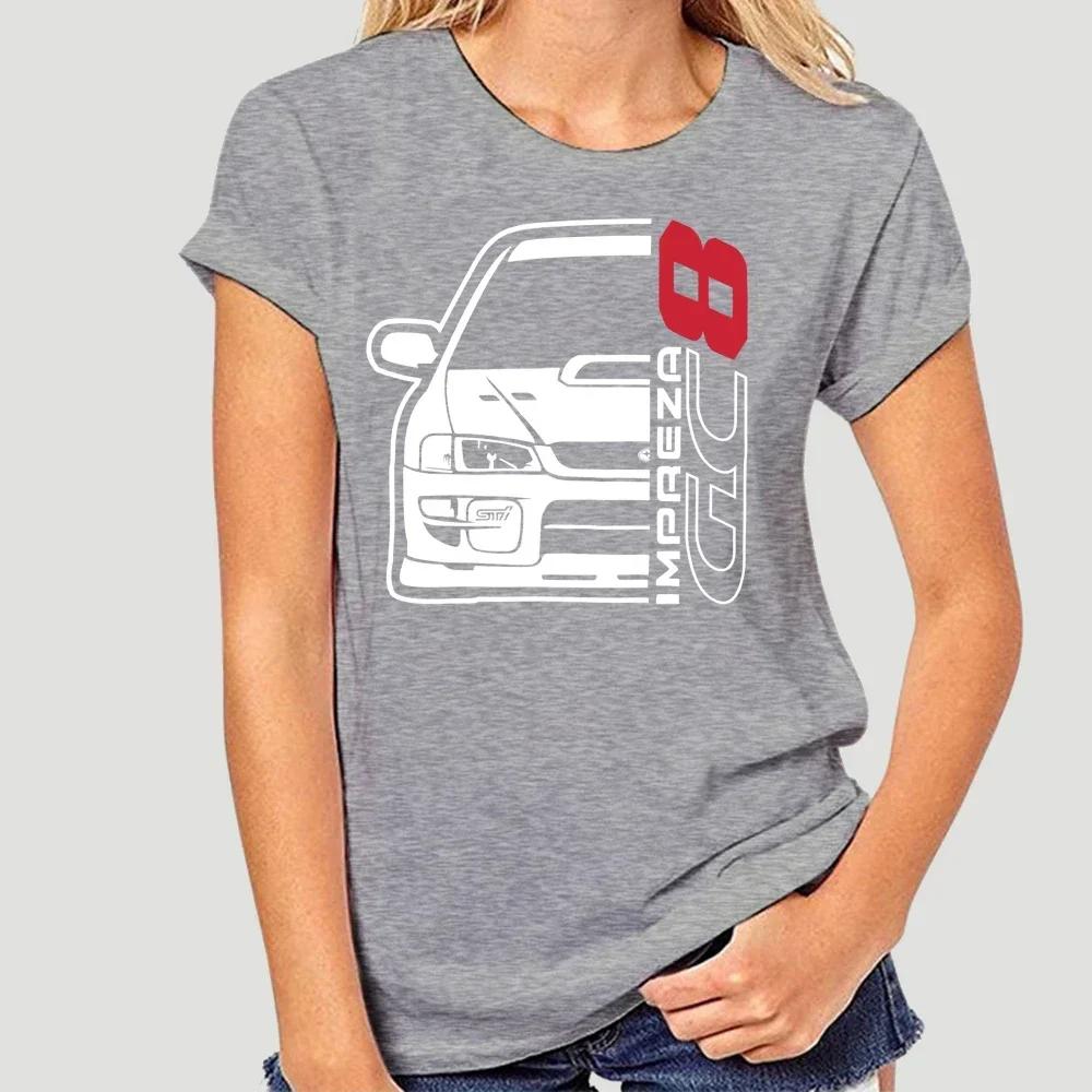 New Men T Shirt Fashion Men Brand Fitness Slim Fit Japan Car Impreza Gc8 T-Shirt Printing Shirt Men Cotton Tees Streetwear 3511X