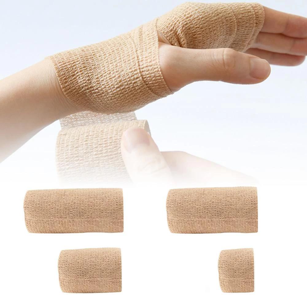 2PC Self-Adhesive Elastic Bandage Wound Bandaging Supplies Training Breathable Fixation for Sports First Aid Wound Plasters Tape