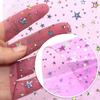 Iridescent Glitter Star Laser PVC Film - 0.5MM for Handbags, Backpacks, Shoes & Decorative Material