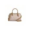 Rowan 25 Logo Zip-top Boston Bag, Shoulder/crossbody/handbag, Large Women's Size, Beige CY679