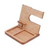 Wood Phone Docking Station Key Holder Desktop Storage Organizer Surface Polishing Treatment Watch Glasses Stand