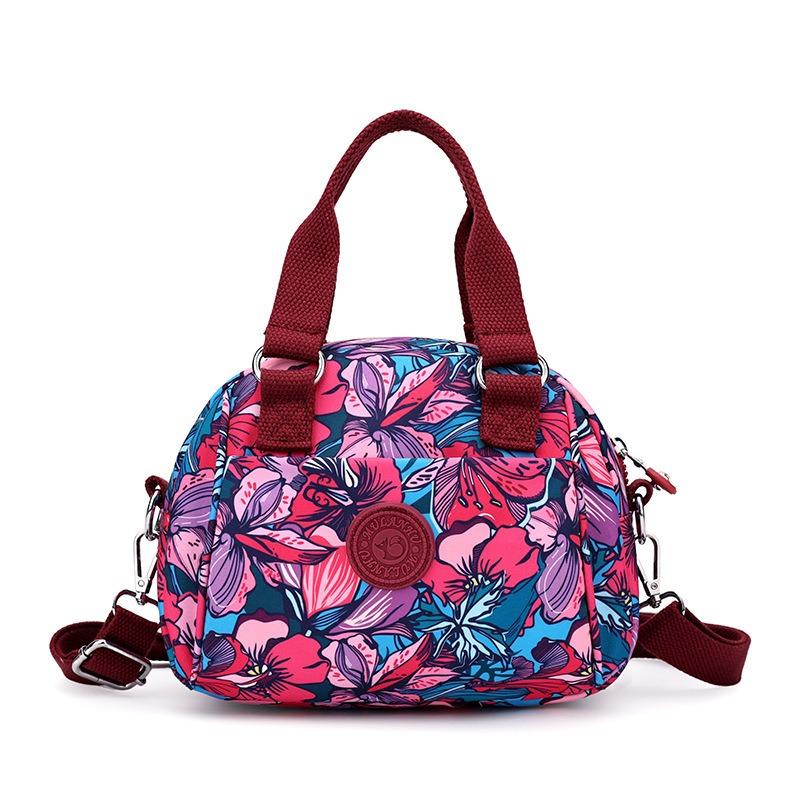 Modische bedruckte Schultertasche neu Mehrfachfach lässiger Trend Umhängetasche Nylon vielseitige Tasche Damen
