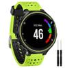 Compatible Silicone Wristband for Garmin Forerunner 235/620/735XT - Two-Color Round Hole Design.