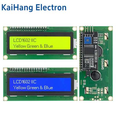 LCD1602 I2C LCD Module Blue / Yellow Green Screen 16x2 Character LCD Display 5V PCF8574 PCF8574T IIC Adapter Llate for Arduino