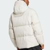 Adidas FW24 Basic Down Series Water-Resistant Sports Casual Hooded Cotton Jacket Men Jacket Light-Gray JG5941