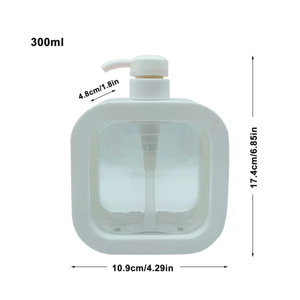 300/500ml Bathroom Soap Dispensers Refillable Lotion Shampoo Shower Gel Holder Portable Empty Bottle