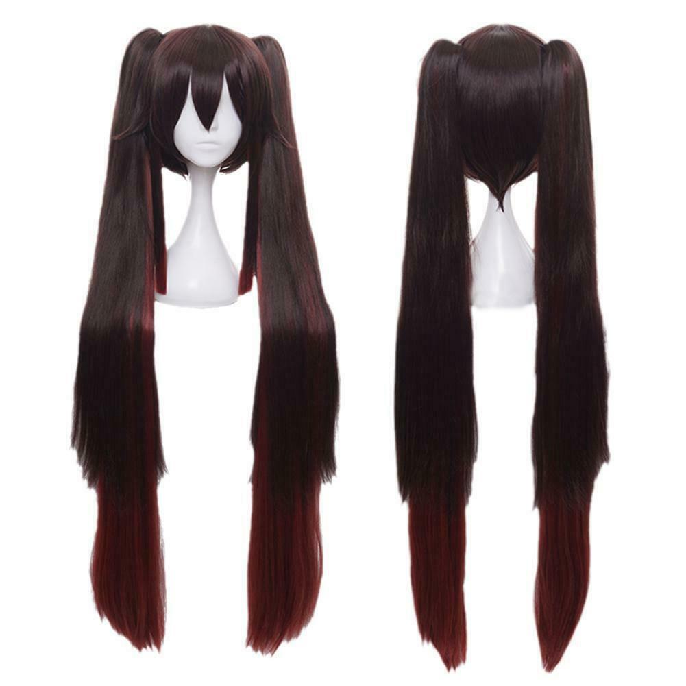 Buy Genshin Impact Wig Hutao Cosplay Wig Brown Anime Long Straight