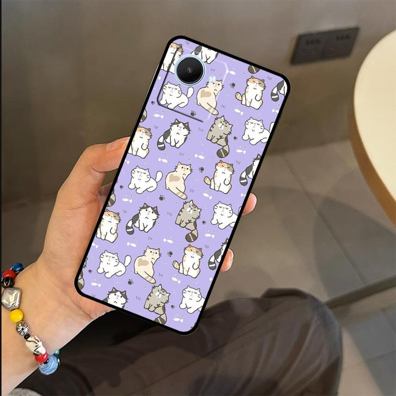 Funny Cat Collage Case For Realme C63 C61 C55 C51 C53 C25 C65 C67 C71 C75 GT6 GT7 Pro 11 12 13 14 15 Pro Plus
