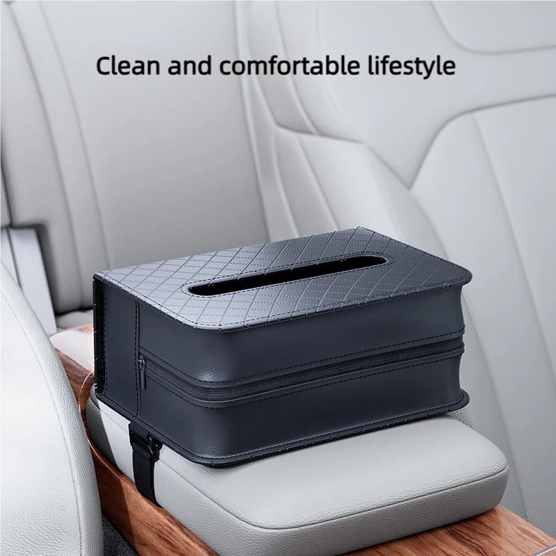 Multi-Functional Tissue Bag Car Interior Detachable Strap Can Be Placed In Any Home Location As a Tissue Box