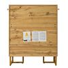 Modern, Minimalist Shoe Cabinet, Unique Wood Grain, Golden Iron Frame, Two-Door Storage Cabinet, Narrow Shoe Cabinet, Shoe Rack, Shoe Tipper,