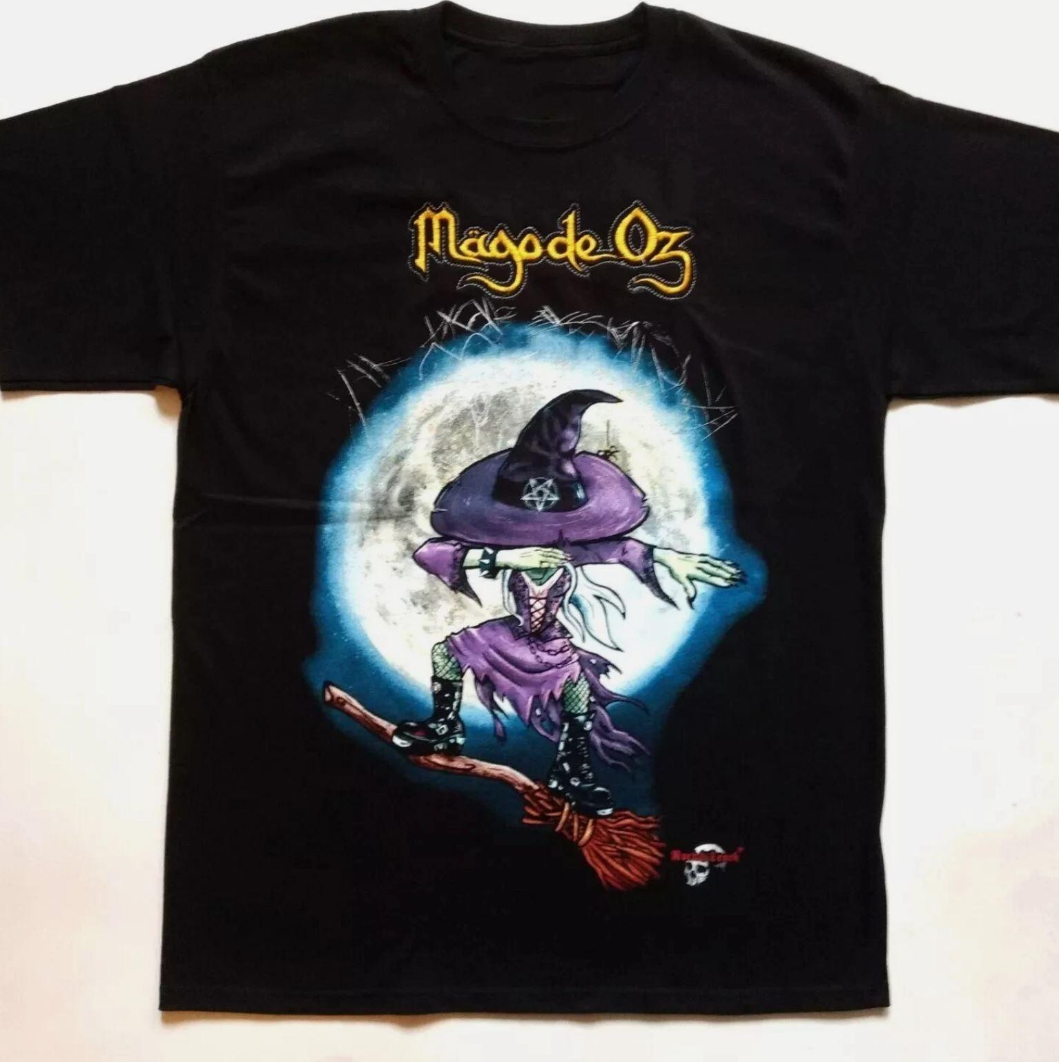 Rare Mago de Oz rock band tour short sleeve black color shirt unisex L