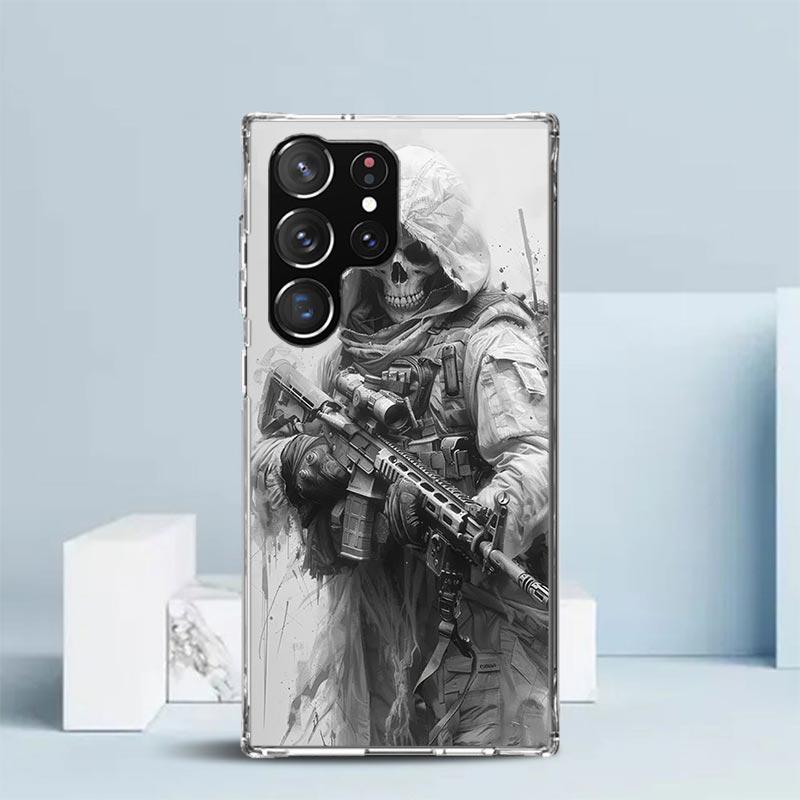 Military Army Special Forces Soft Cover for Samsung Galaxy S25 Edge S26 S24 S23 Ultra Phone Case S22 S21 Plus S20 FE Print Patte