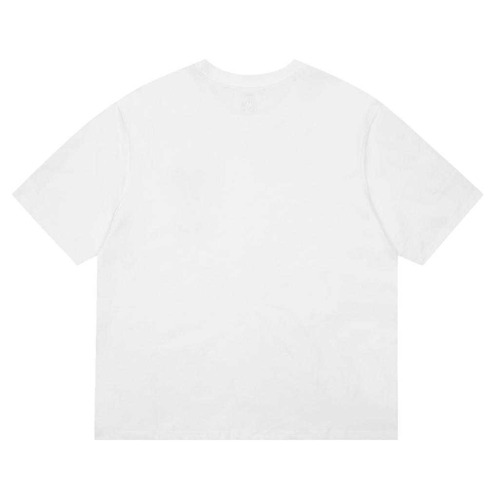 Sommer Neues Buchstaben Gewebtes Mikro-Etikett Reine Baumwolle Kurzärmeliges Lockeres Paar T-Shirt