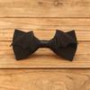 Adjustable Bat Bow Tie PU Leather Men Necktie Simple Halloween Cravat  Boys