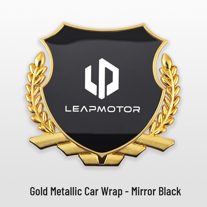 Wheat Ear Side Fender Emblem for Leapmotor C11/T03/B10/C10/C16/C01 Cars - Metal Body Modification