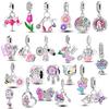 Copper Heart Mom Dangle Dream Catcher Charm Bead Charms Compatible With 4MM Hole Diamete Bracelets Do It Yourself Jewellery for Women Gift Accessories