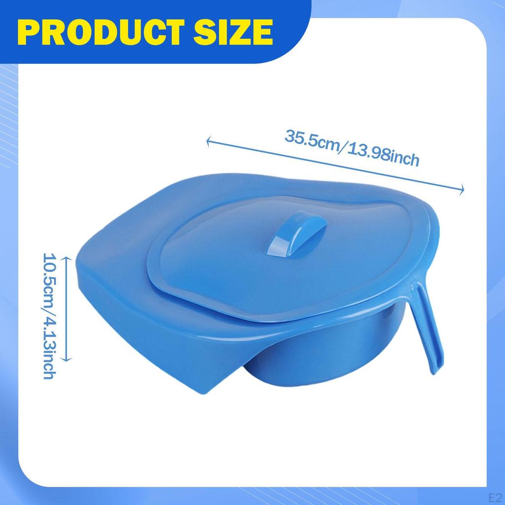 Bedpan for Elderly Pee Container Bedside Commode Reusable Household Potty Firm Thick Heavy Duty
