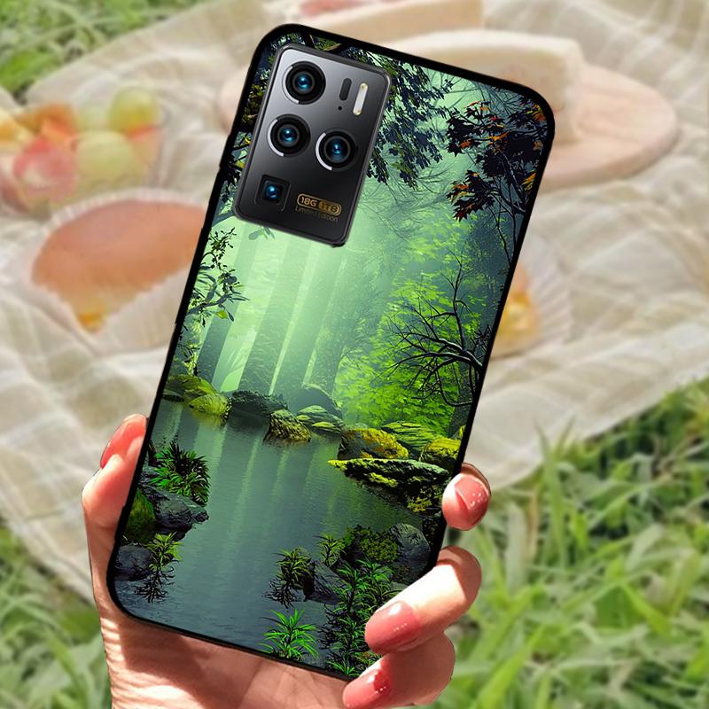Für ZTE Axon 30 Ultra 5G Stoßfeste Silikon-Weich-TPU-Handyhülle Für ZTE Axon 30 Ultra Mode Cartoon Schutzhüllen Cover