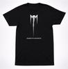 Marilyn Manson MM Sigil Logo Schwarzes T-Shirt, Industrielles Goth Metal Band T-Shirt (Unisex S-XXL, Baumwollstoff, Konzert Streetwear)