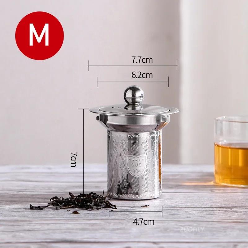 New Reusable Stainless Steel Tea Strainer Mesh Infuser Basket Loose Tea Leaf Infusers Herb Filter for Mug Teapot Teaware S/M/L