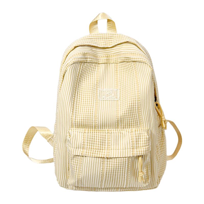 Plaid Schoolbag Women's Backpack Junior High School Students Campus Backpack