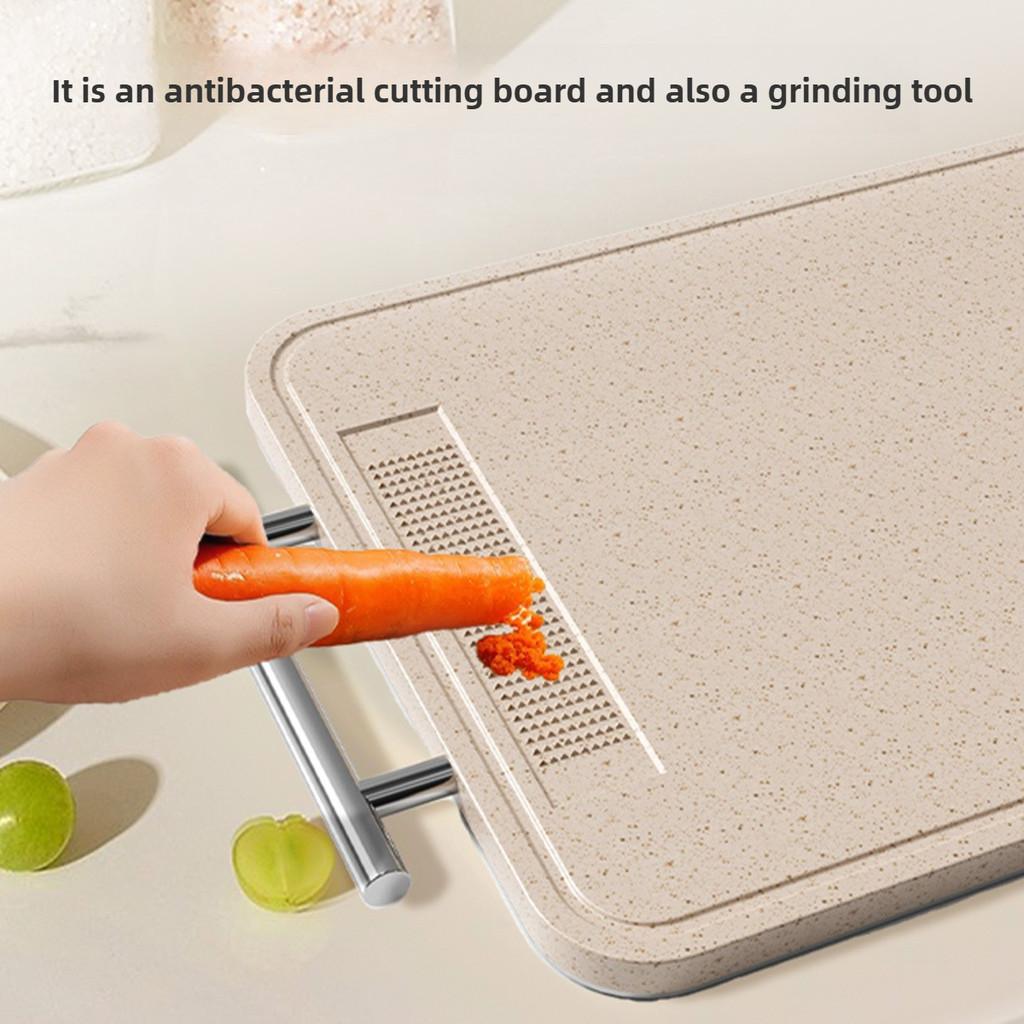 Stainless Steel Multifunctional Chopping Board New Double-sided Cutting Board Food Grade Wheat Straw Chopping Block