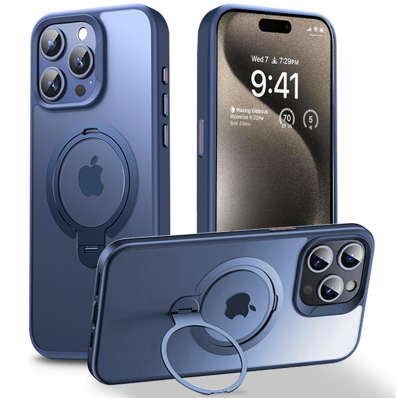 For iPhone 14 Pro Case Compatible with MagSafe Magnetic Ring Kickstand Anti-drop Phone Cover