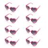 Lovatfirs 8 Pack Heart Sunglasses for Party Travel Women Men A total of 16 colors are available