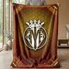 Villarreal FC Soft Flannel Fleece Blanket Lightweight Cozy Warm Throw Blanket For Sofa Bed Home Decor