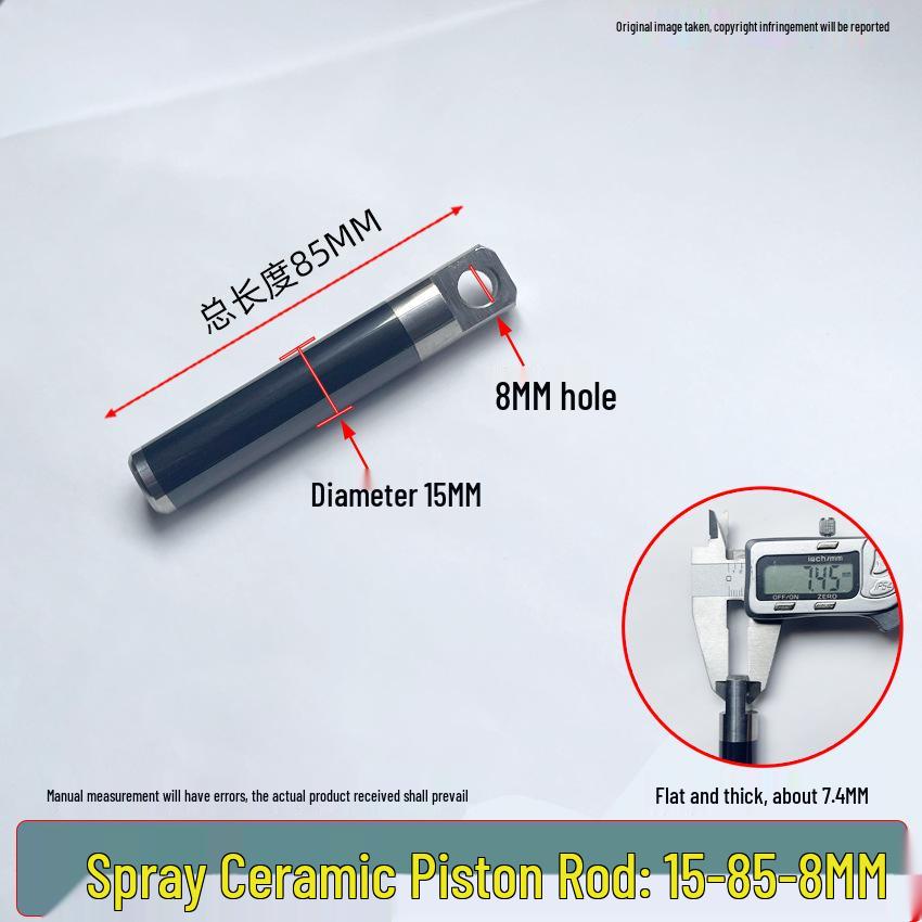 Universal High-Pressure Car Washer Pump: 1812 Plunger Piston Rod with Black Spray Porcelain Plunger & White Ceramic Tube