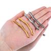 2pcs Cool Irregular Stick Earring Pendants Stainless Steels Hollow Colth Hat Accessories DIY Punk Necklace Charms Jewelry Making