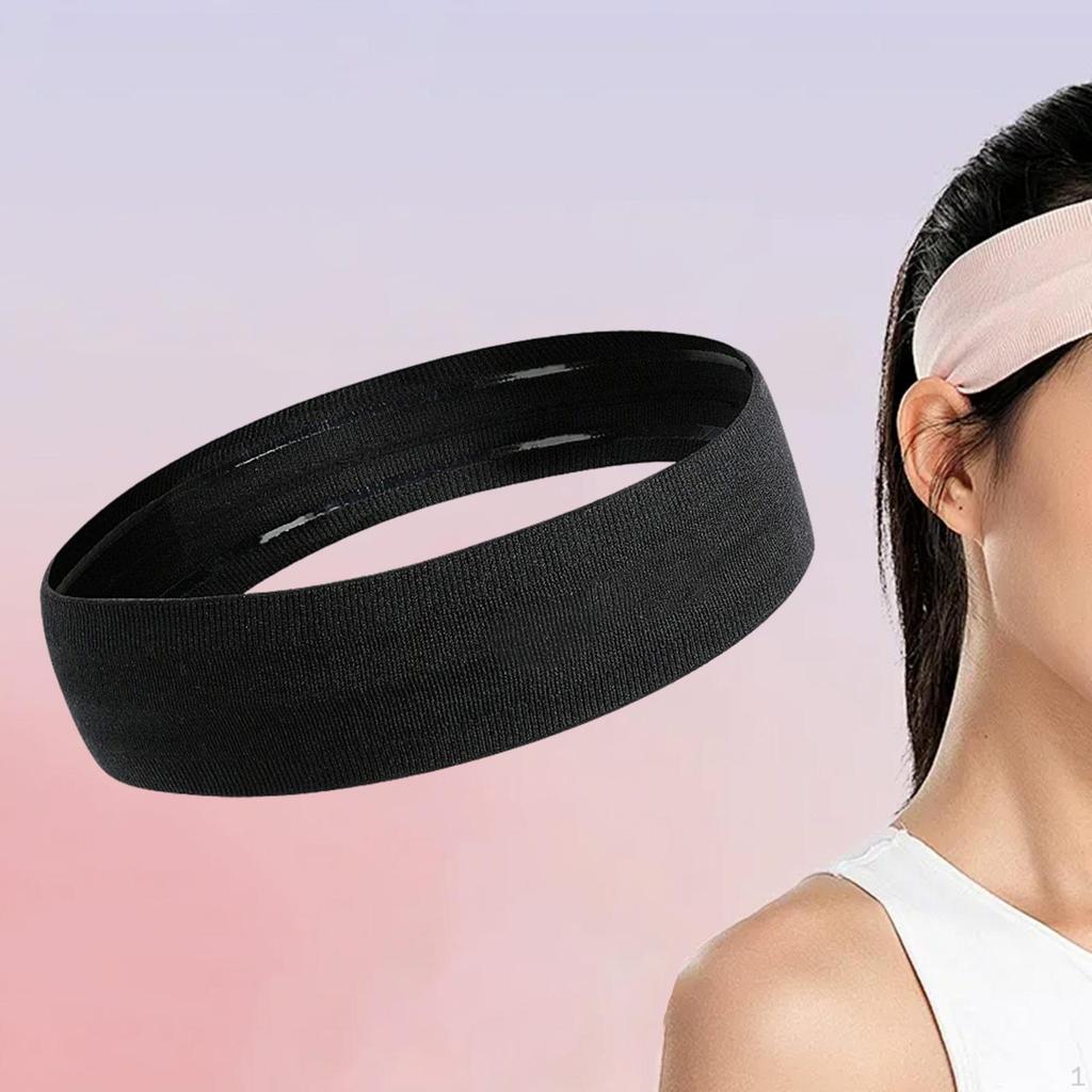 Running Headband Elastic Hair Band Anti Slip Portable Sweat Sweatband Hairband for Yoga Sports