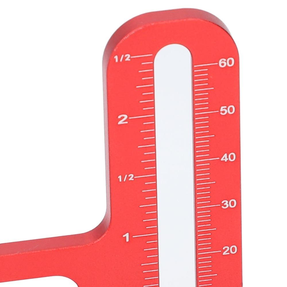 45 Degree Angle Woodworking Height Gauge Depth Measuring Ruler  for Table Saw and Drill Press
