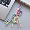 Nueva Correa de Cordón Trenzado Universal para Teléfono Móvil Cadena Colgante de Estrella Linda Anillo de Cadena Cordón con Parche Correa de Muñeca Teléfono Móvil Desmontable
