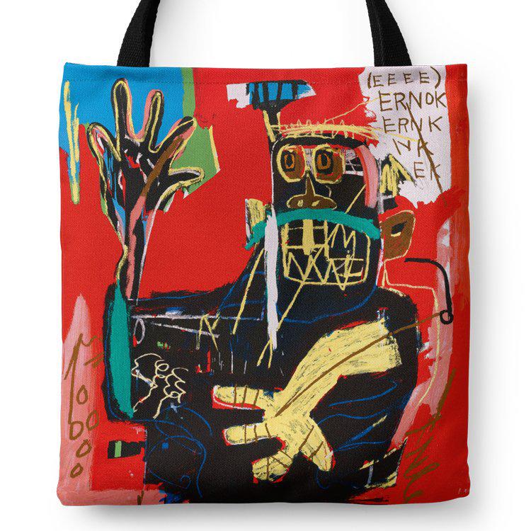 

Trendy Graffiti One-Shoulder Zipper Tote: Versatile Fashion Handbag, Shopping Bag, School, or Laptop Bag Small