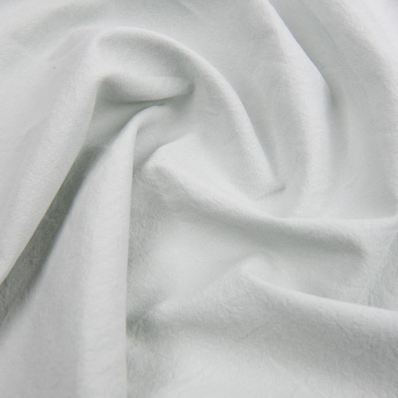 40s Washed Cotton Poplin Embroidered Fabric for Children's Dresses & Women's Shirts