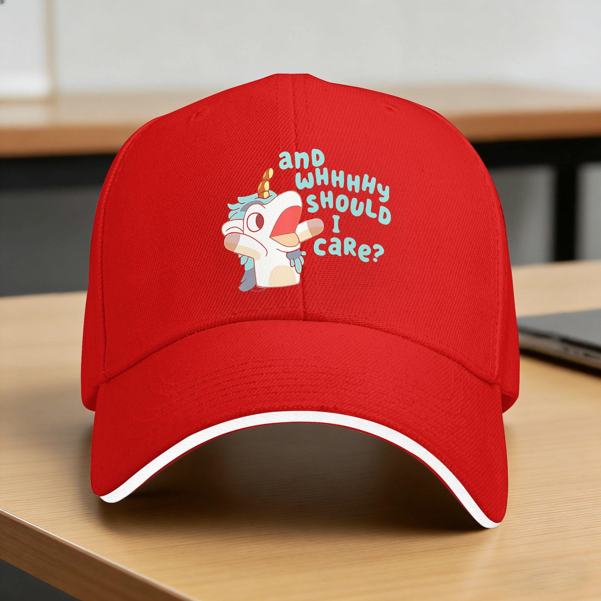 Summer Casual Baseball Cap Annnd Why Should I Care Unicorn Hats For UnisexTeens Sun Visor Fitted Retro Baseball Caps One Size
