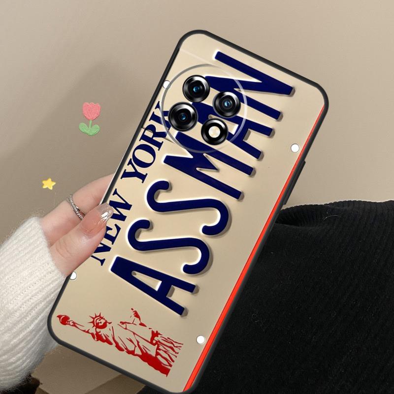 Number License New York Plate Cover For OnePlus 12 13 11 12R 13R 9 10 Pro 8T 9RT 10T 10R Nord 4 CE 2 3 Lite N30 N20 Case