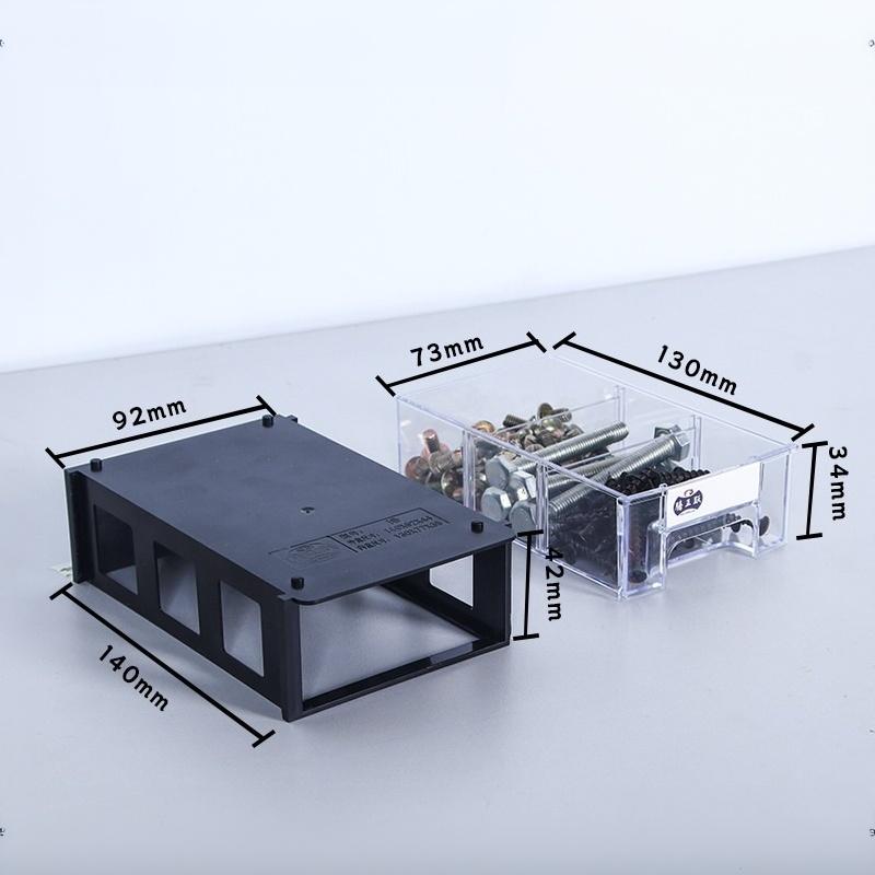Modular PE Plastic Drawer Storage Box Labelable Hardware Small Parts Sundries Organizer for Garage Repair Worker Tool Classification