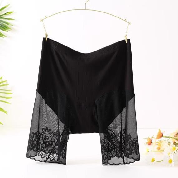 Plus Size High Waist Safety Shorts 2-in-1 Modal Layer for Women