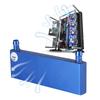 Aluminum Alloy Water Cooling Block for Computer CPU, Industrial Inverter Drive 40*120mm Blue