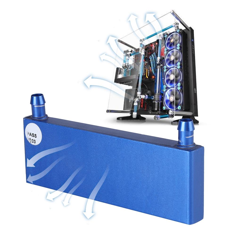 Aluminum Alloy Water Cooling Block for Computer CPU, Industrial Inverter Drive 40*120mm Blue